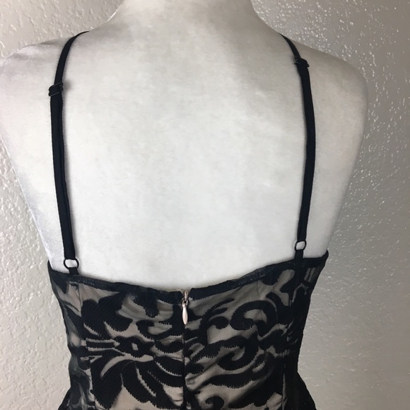 TOBI High Neck Fit & Flare Floral Lace Mini Dress - Picture 5 of 7